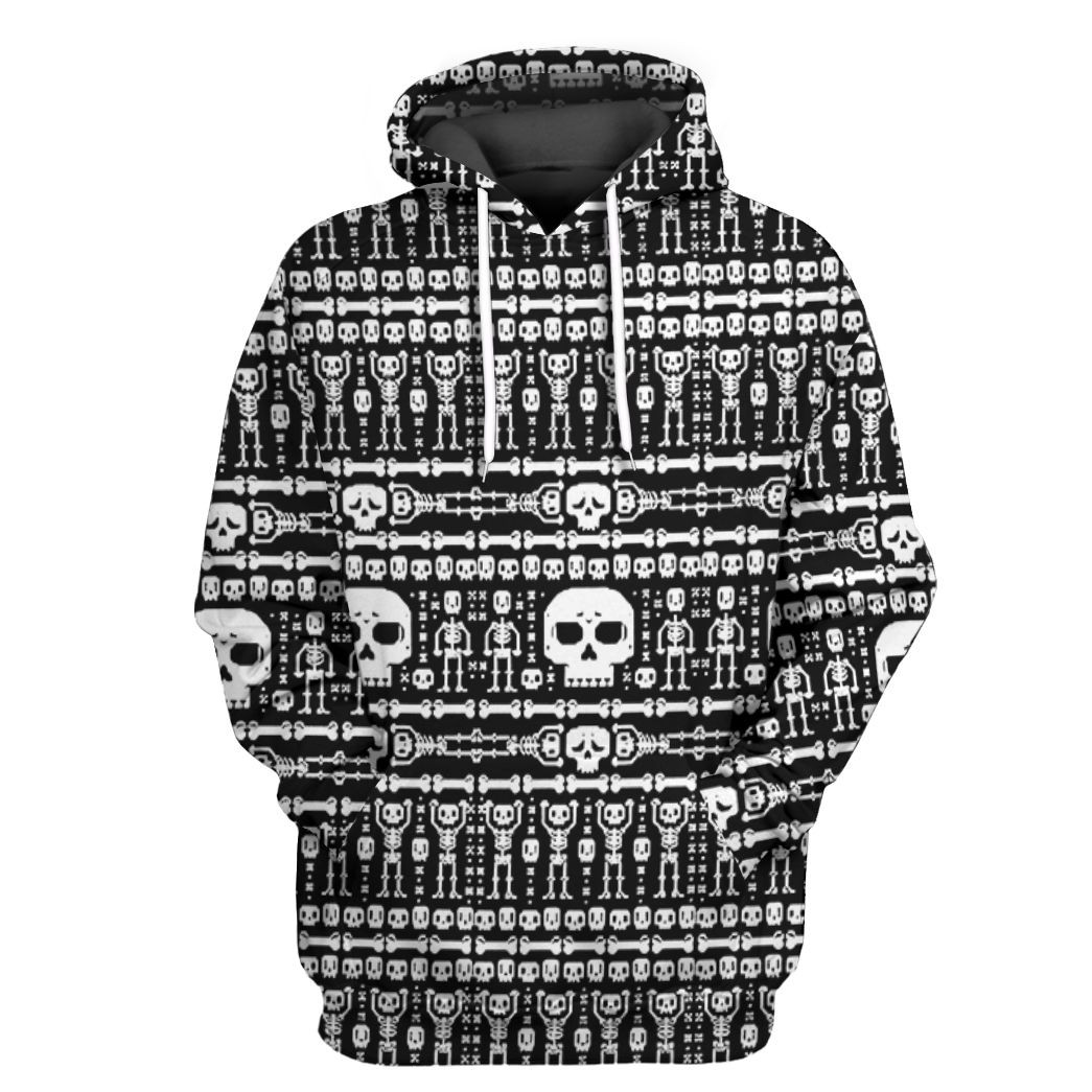 3D Skull Ugly Tshirt Hoodie Apparel