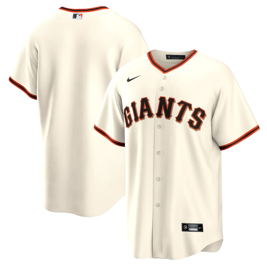 Men’S San Francisco Giants Nike Cream Home Replica Team Jersey