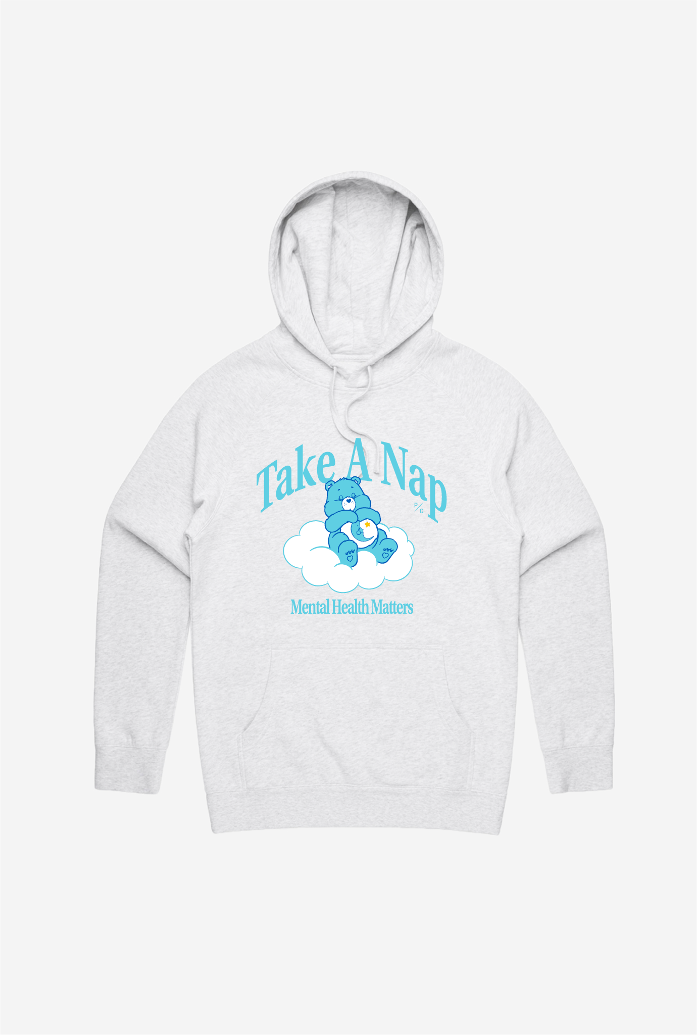 Take A Nap Bedtime Bear Hoodie – Ash