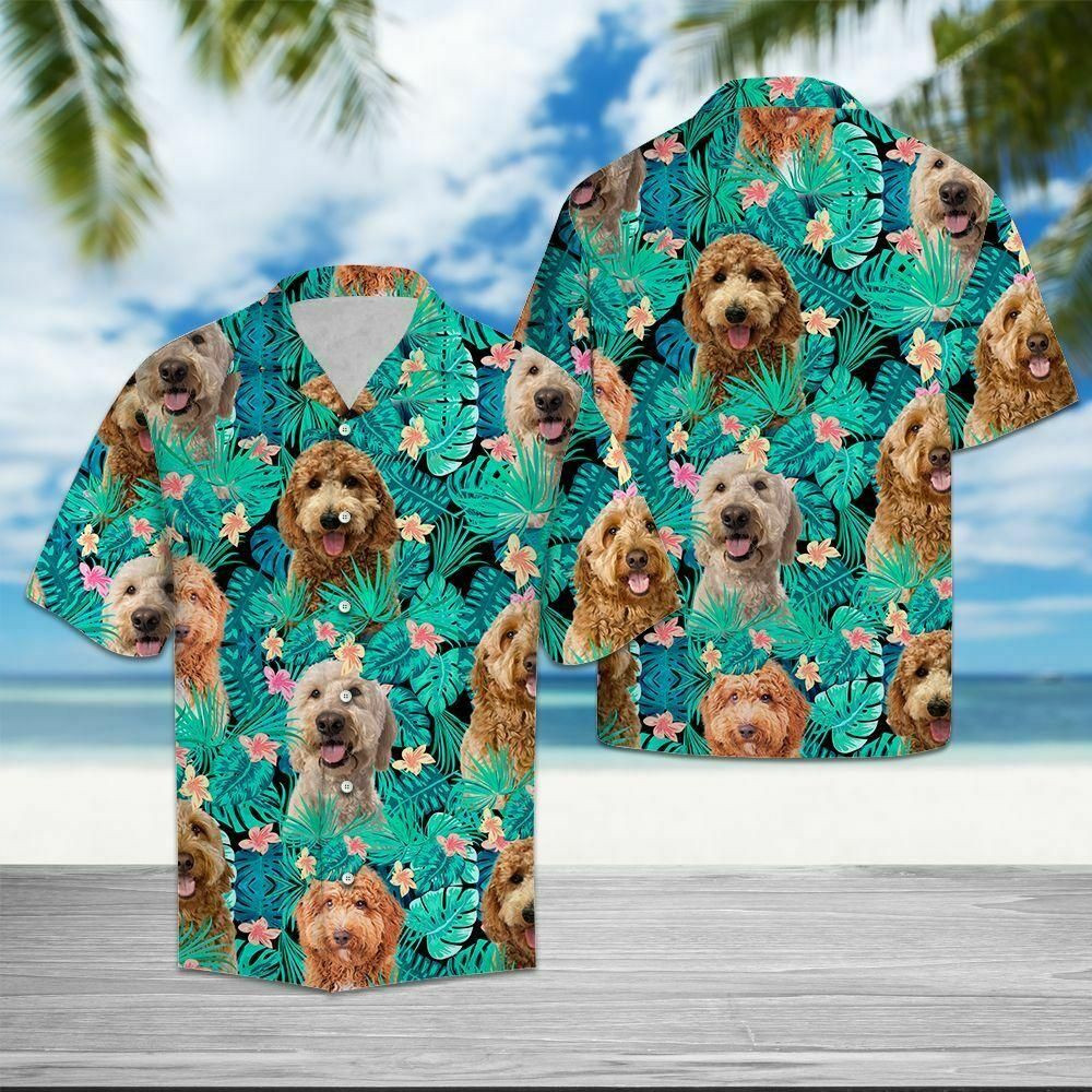 Goldendoodle Tropical Hawaii Shirt 131 Aloha Shirts Ha9073