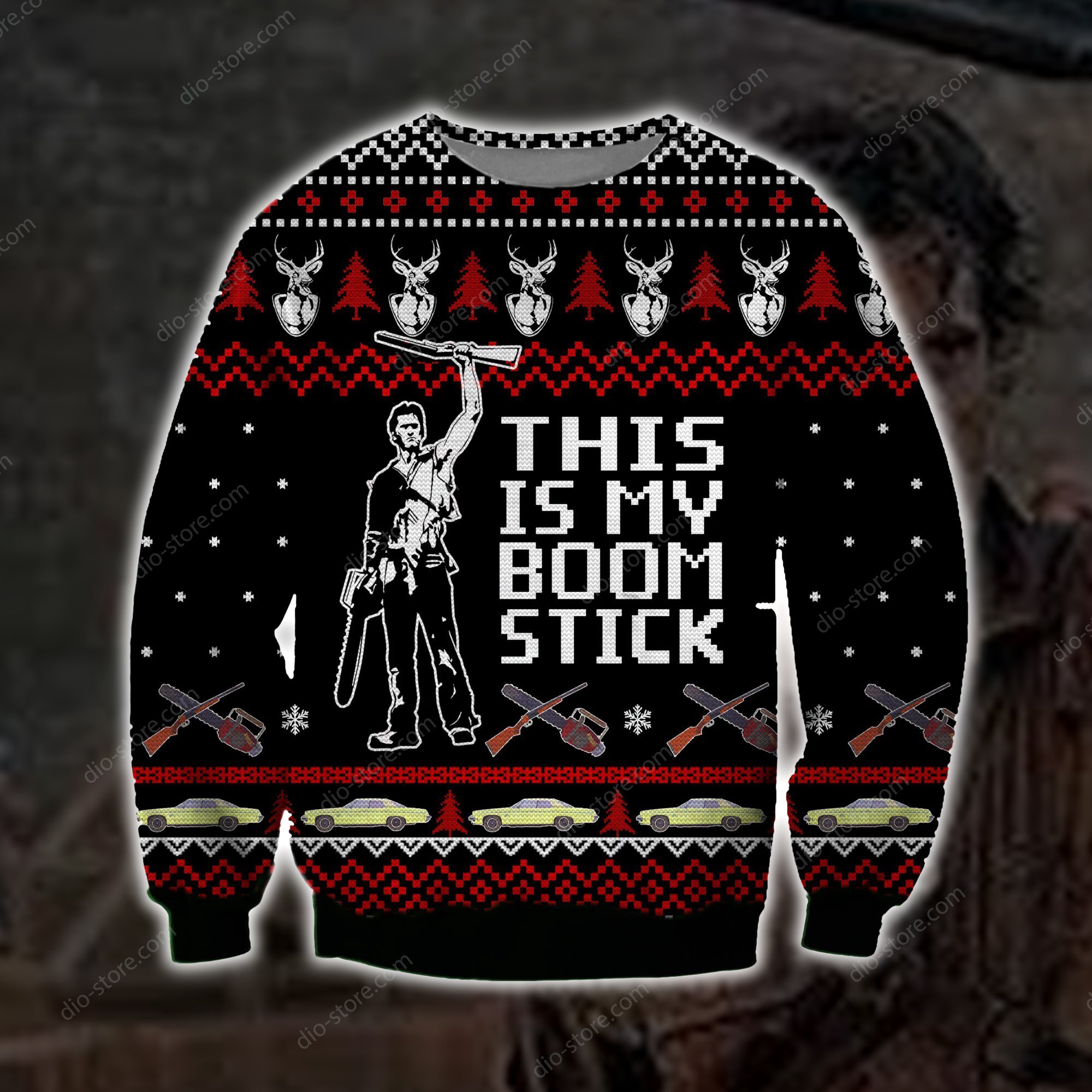 This Is My Boomstick Knitting Pattern 3D Print Ugly Christmas Sweater 2023 Hoodie All Over Printed Cint10640