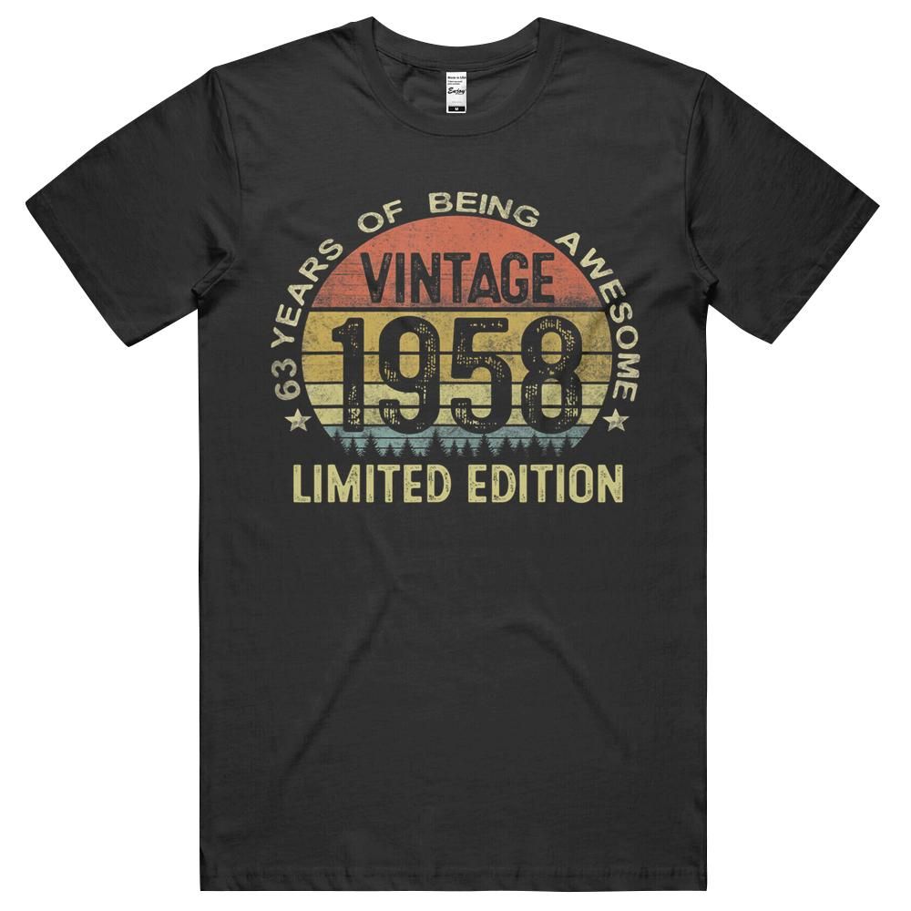 63 Year Old Gifts Vintage Limited Edition 1958 63th Birthday Unisex Shirt