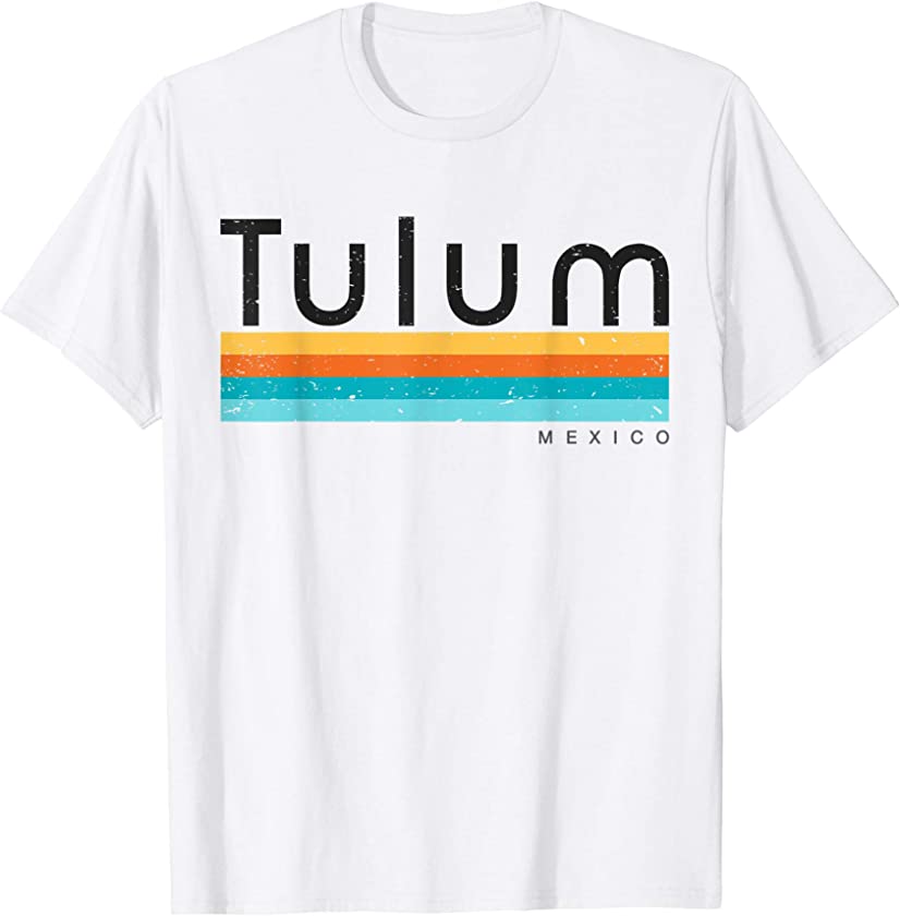 Vintage Tulum Mexico Retro Design T-shirt