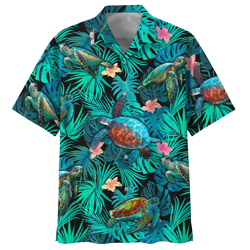 Famille Turtle Sea Pattern Hawaii Shirt Ha31999