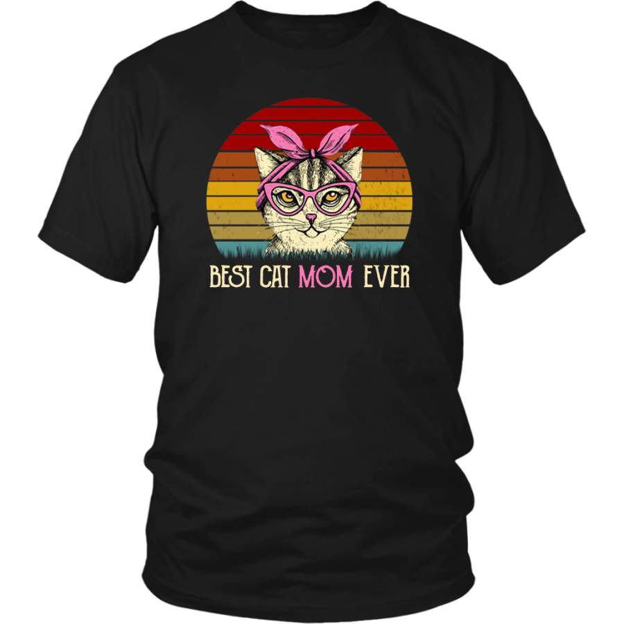 Vintage Best Cat Mom Ever T-Shirt