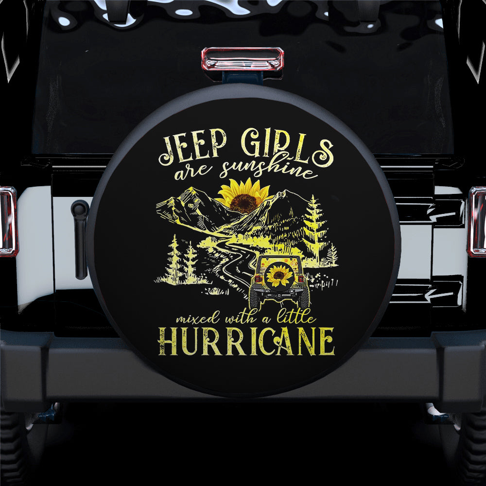 Jeep Girls Are Sunshine Car Spare Tire Covers Gift For Campers