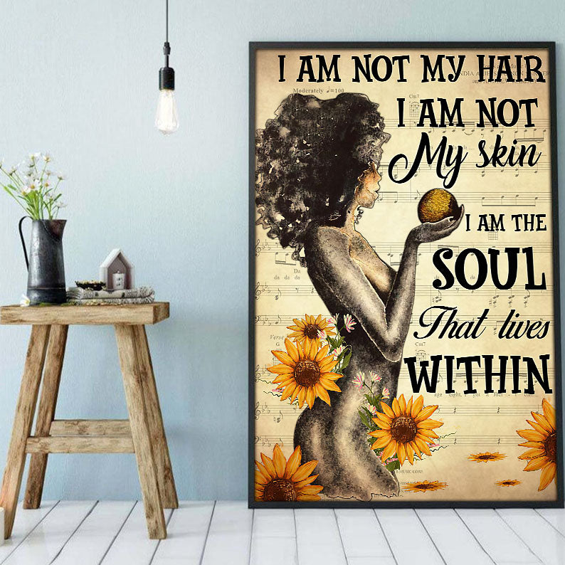 South Africa Custom Canvas Prints Unique Melanin Poster Art Print African American Women Black Men Glamorous Ready To Hang Canvas Wall Art Decor