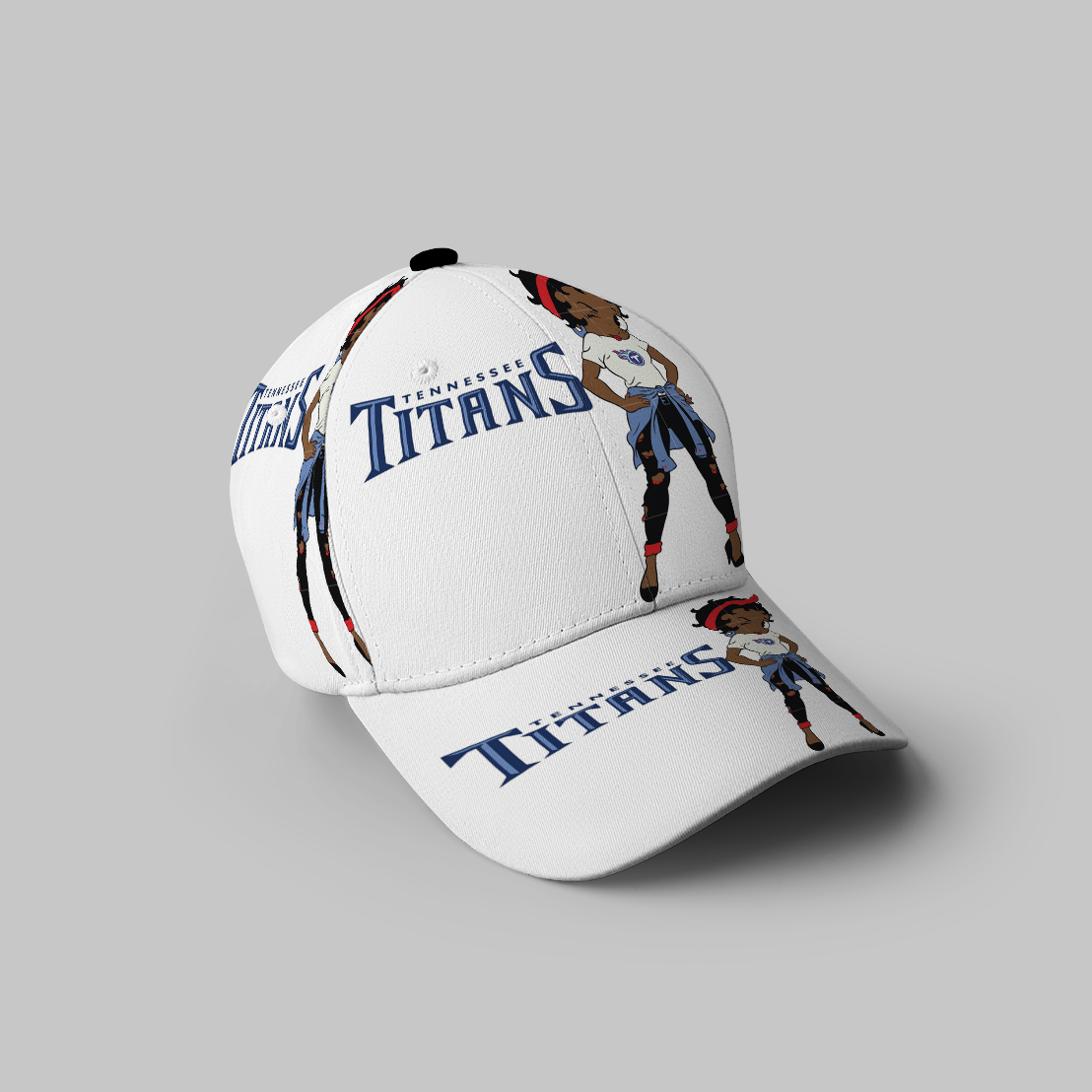 Tennessee Titans Betty Boop V24 3D Printing Baseball Cap Classic Hat