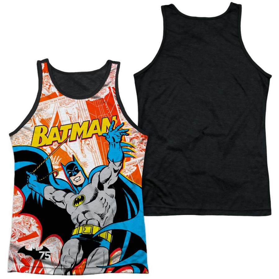 Batman 75 Panels Men’s Black Back Tank