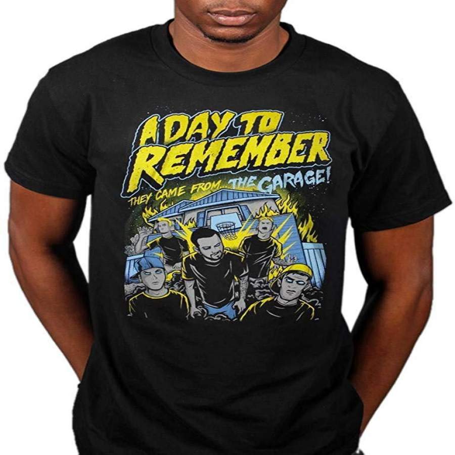 A DAY TO REMEMBER They Came From THE Garage Homesick Rock Band T-Shirt