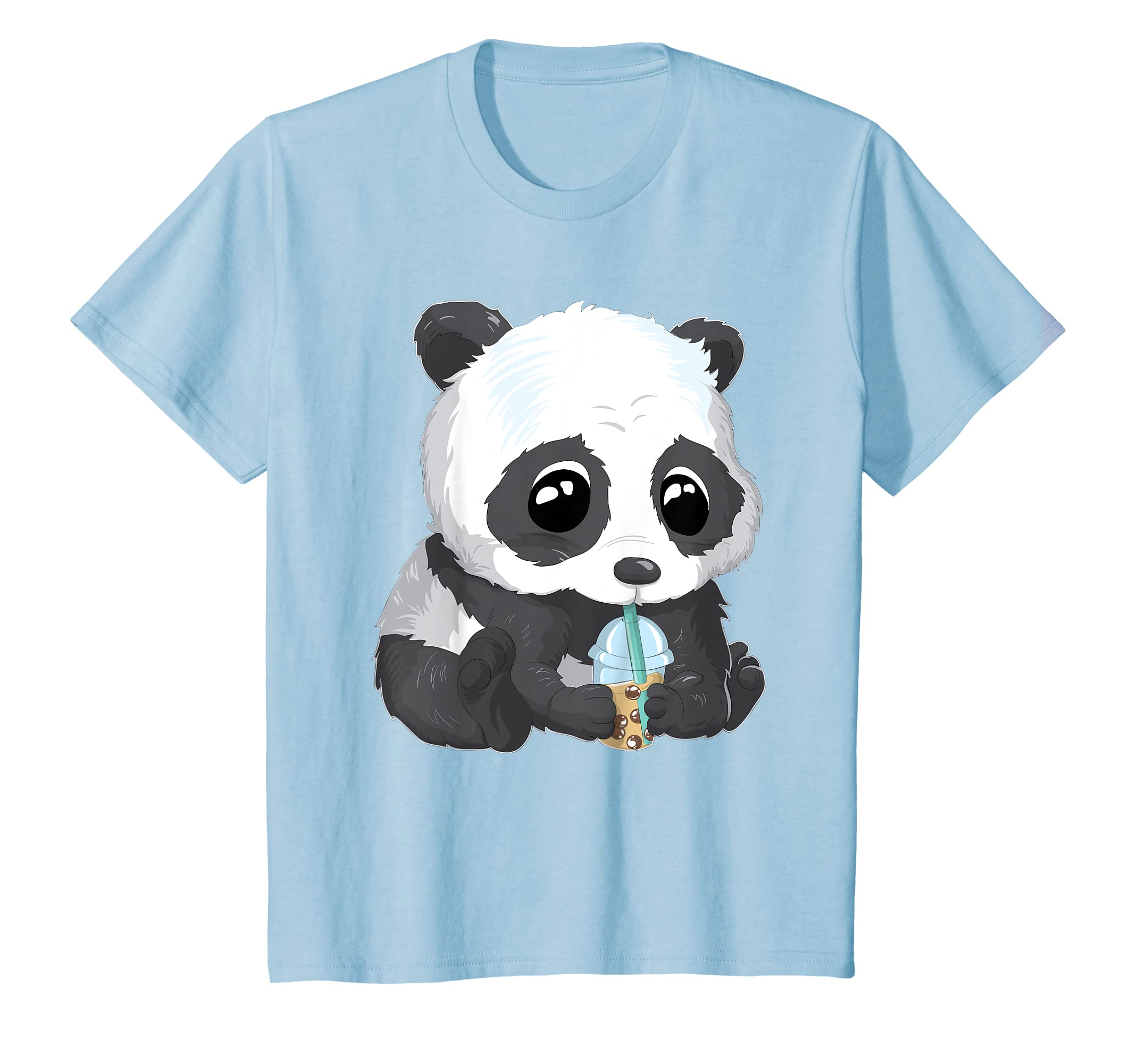 Bubble Tea Panda Tshirt For Girls And Women