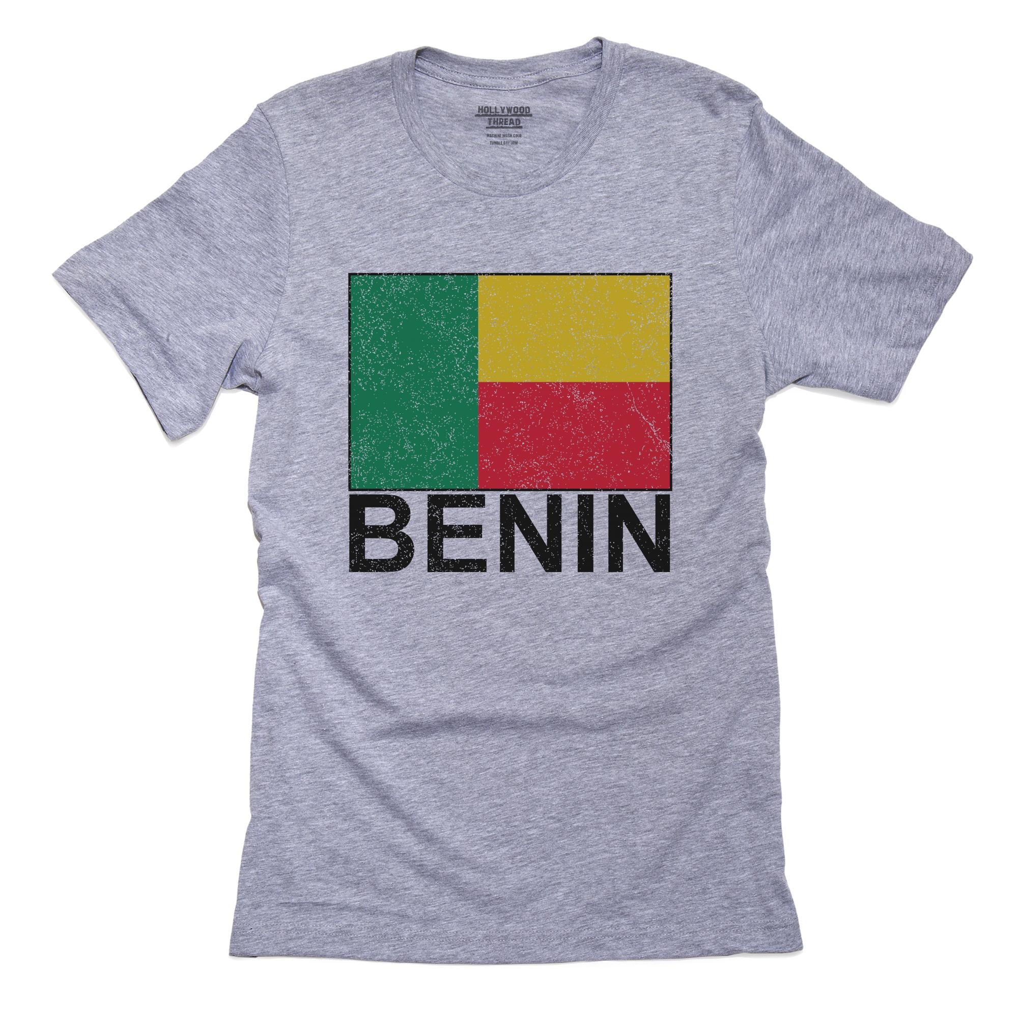 Benin Flag – Special Vintage Edition T-Shirt, Framed Print, Pillow, Golf Towel