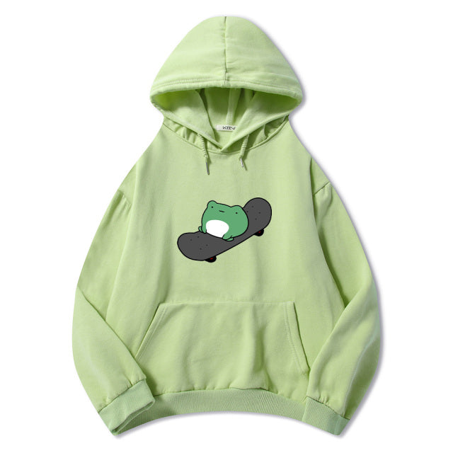 Skateboarding Froggy Soft Hoodie