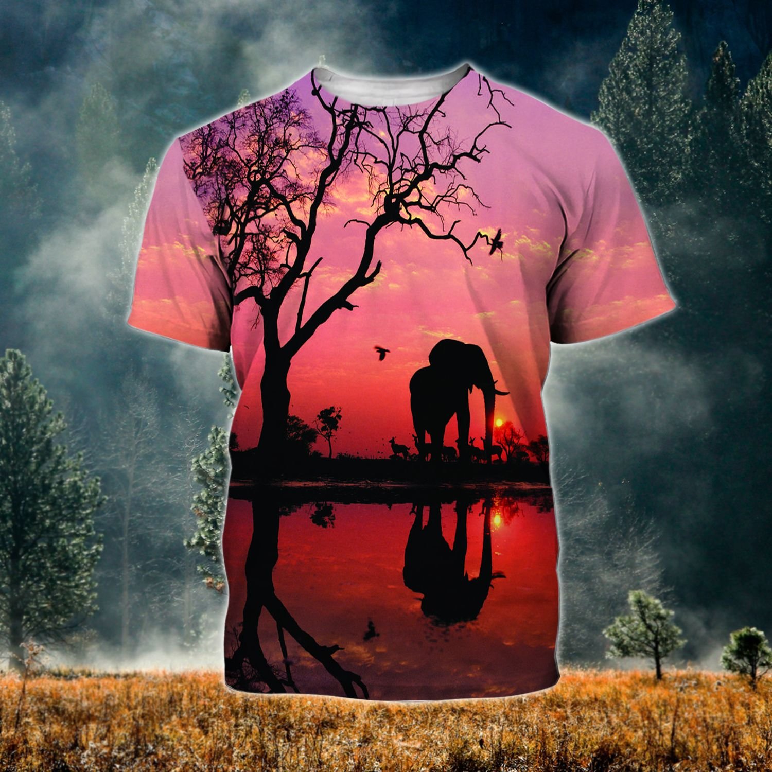 Elephant Ver02 Tthj190721Nby Unisex 3D T-Shirt All Over Print