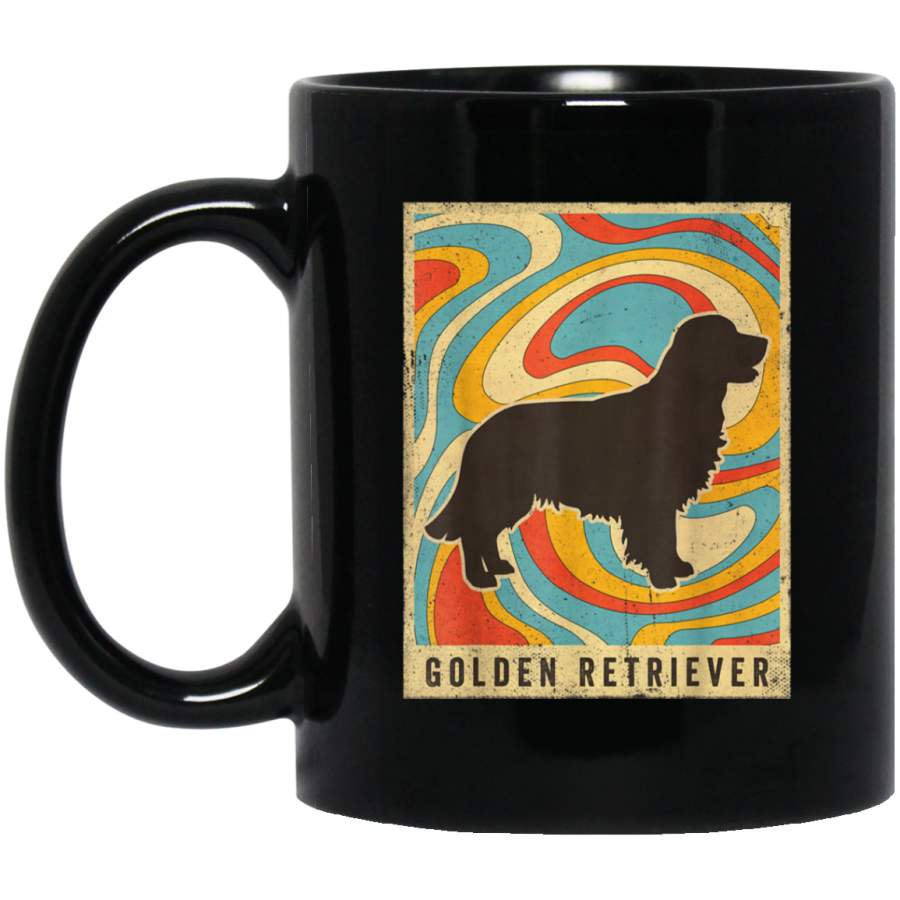 Golden Retriever Dog Retro Vintage Gift Mug