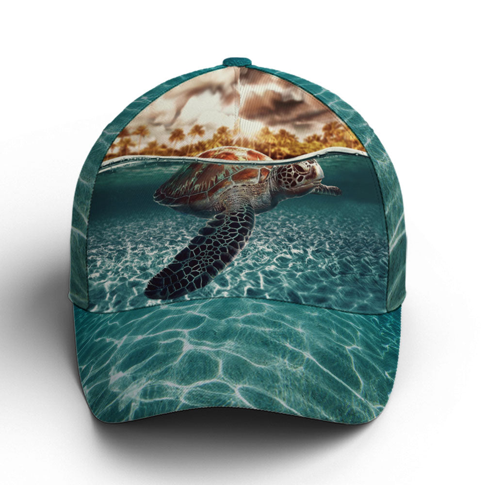 Sea Turtle Ocean Theme Baseball Cap Coolspod