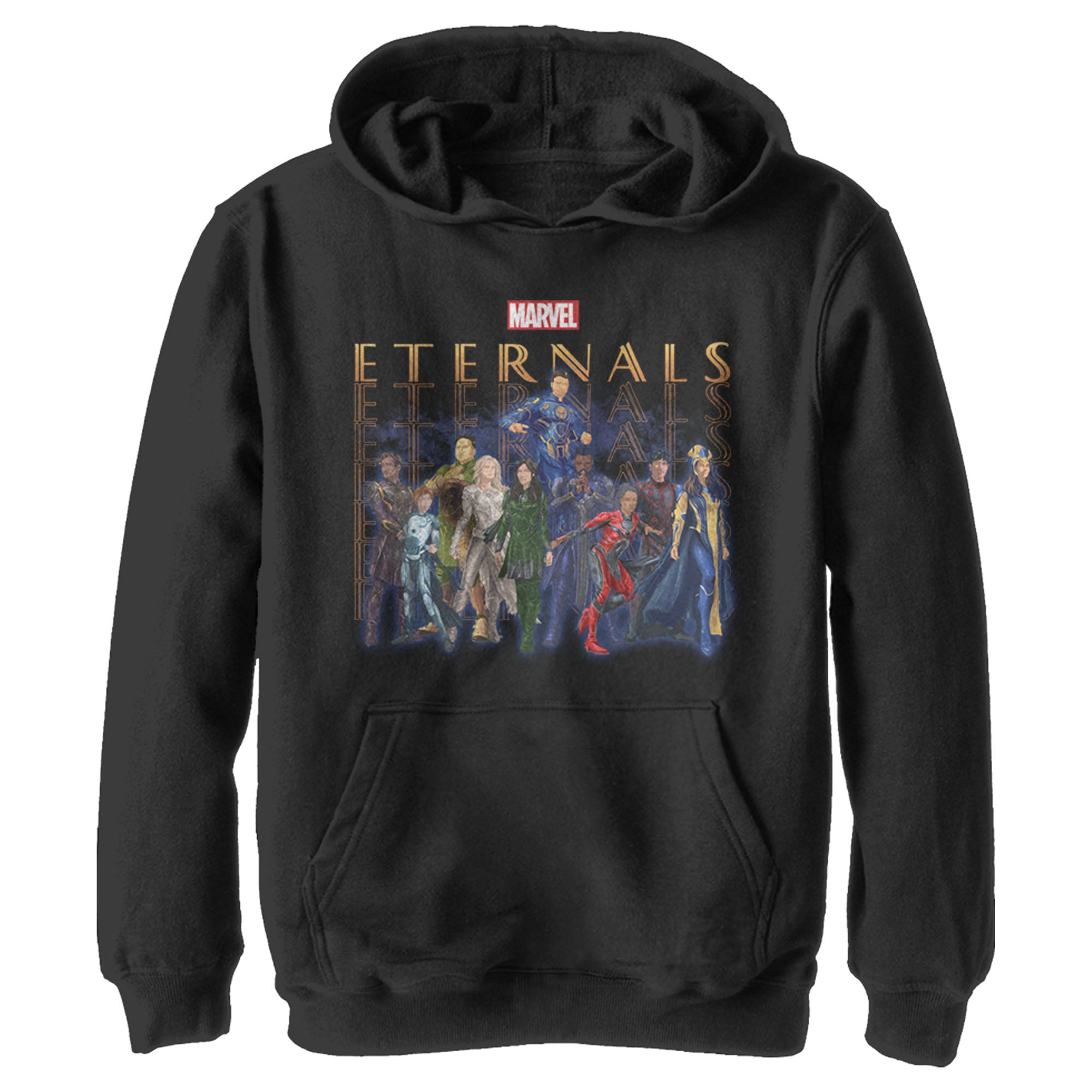 Boy’S Marvel Eternals Group Repeating Pull Over Hoodie