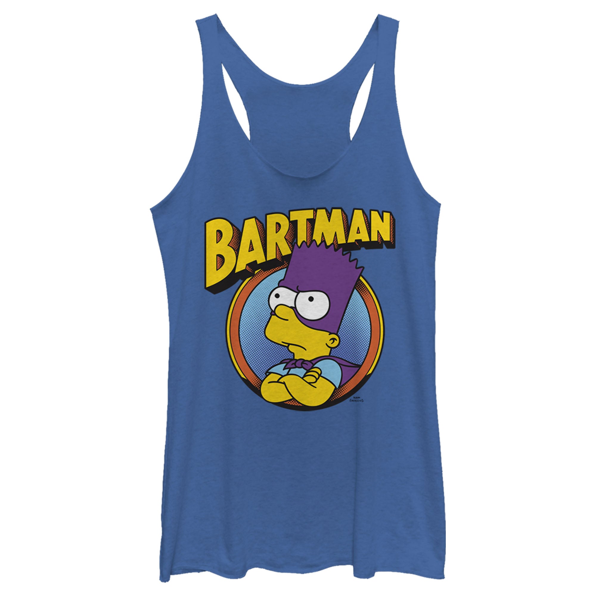 Women’S The Simpsons Bartman Racerback Tank Top