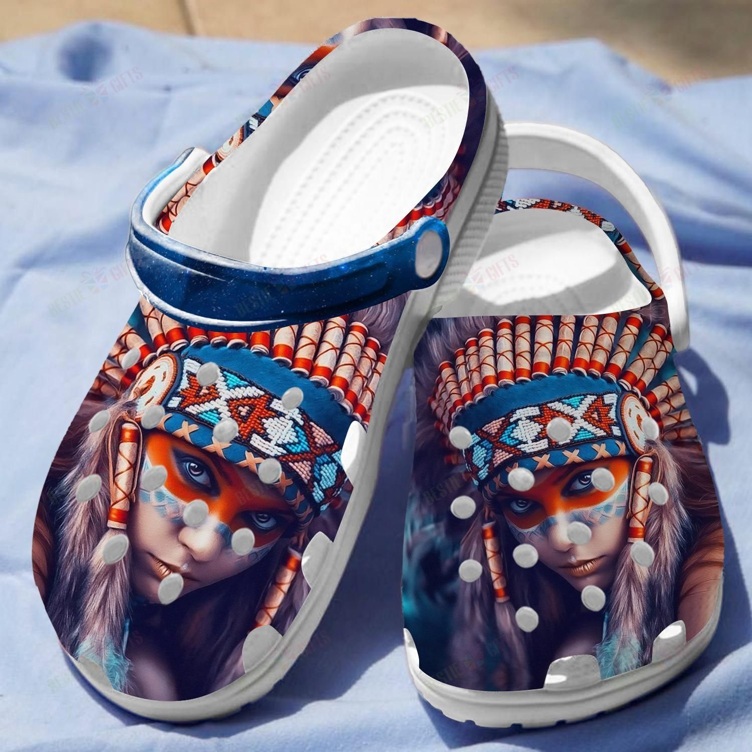 native american crocs