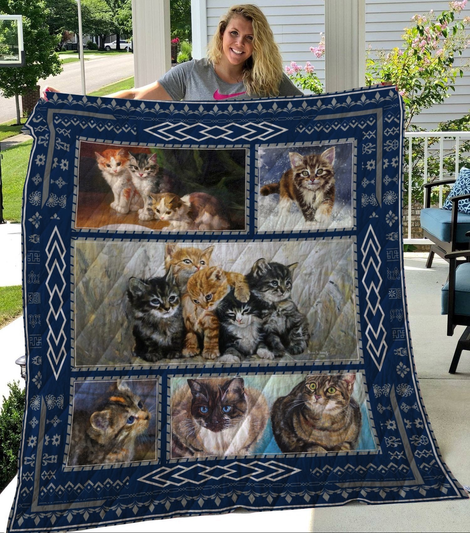 Cat Kitten Lover Make Cat’s Life More Happy By Your Love Quilt Blanket