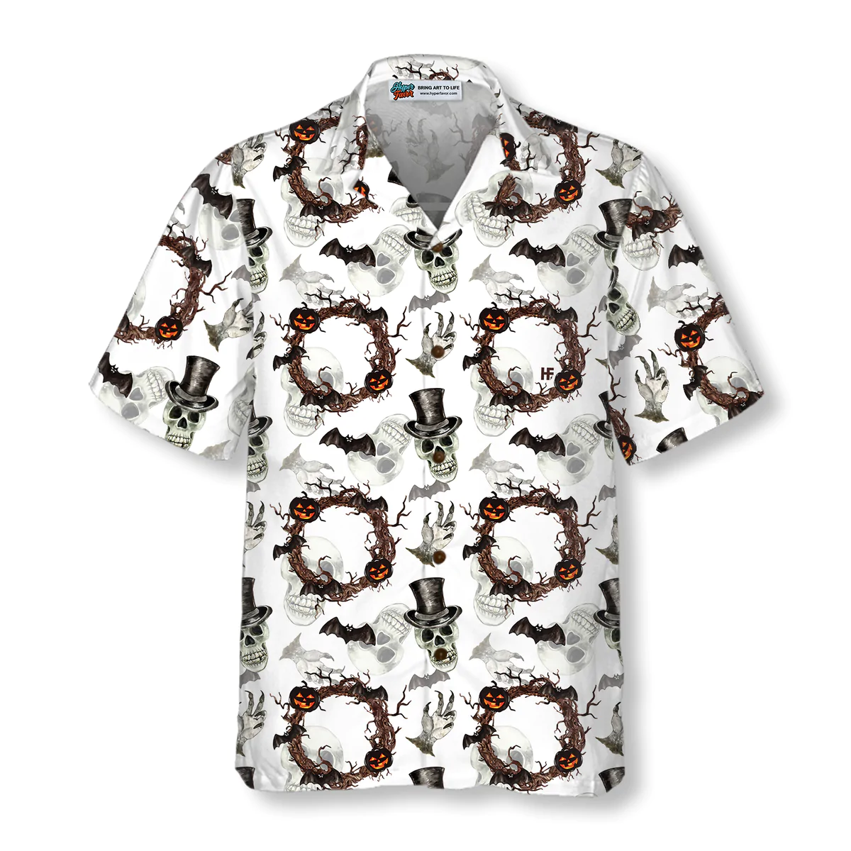 Festive Halloween Gentleman Skull Hawaii Funny Shirt Ha88674