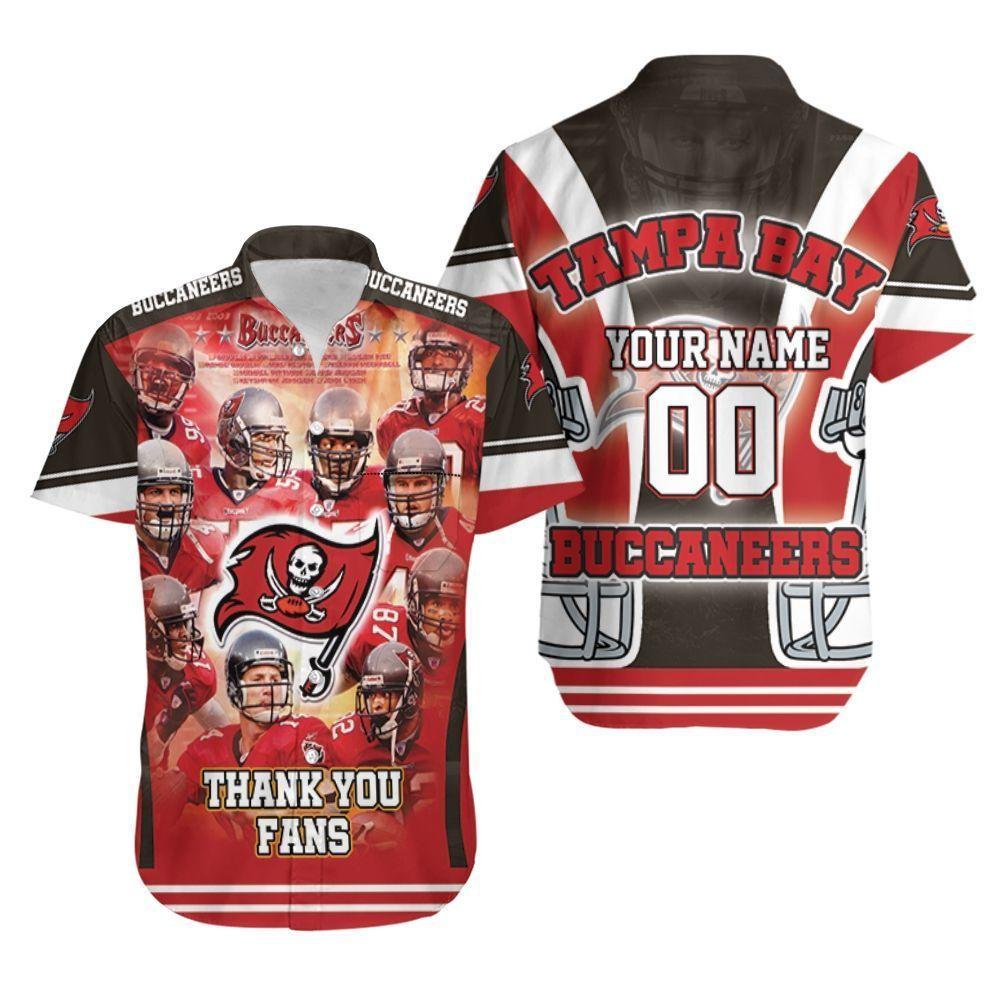 Beach Shirt Tampa Bay Buccaneers 2021 Super Bowl Champions Thank Fan Personalized Hawaiian Shirt