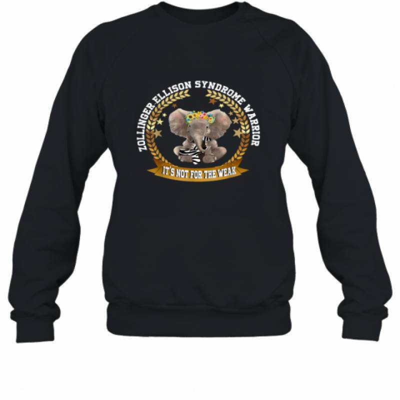 Zollinger Ellison Syndrome warrior awareness Elephant shirt Sweatshirt