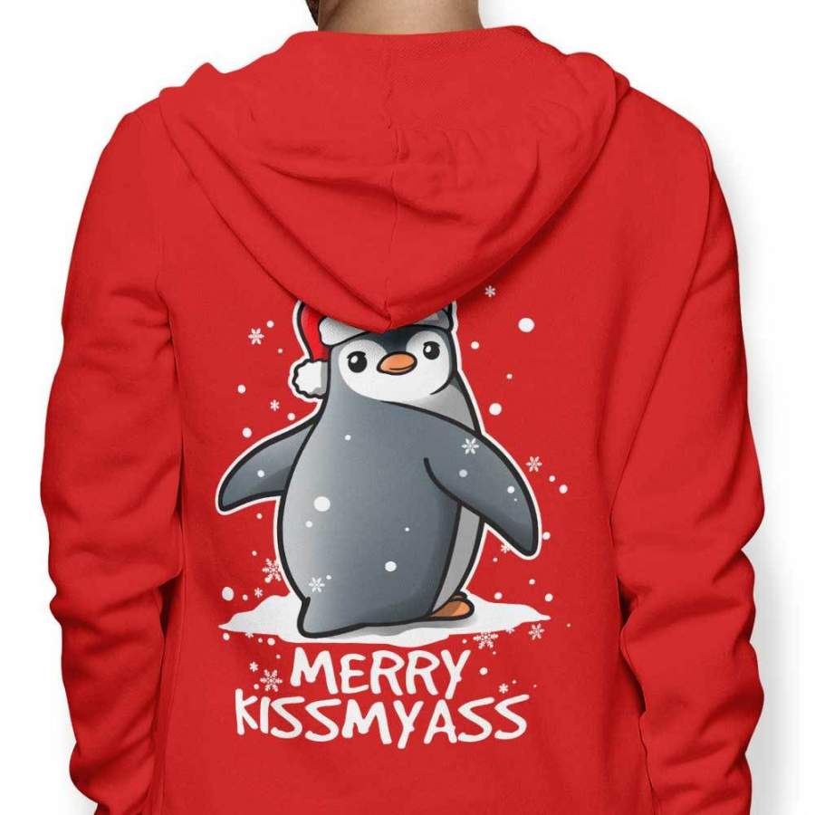 Merry Kiss My Penguin – Hoodie