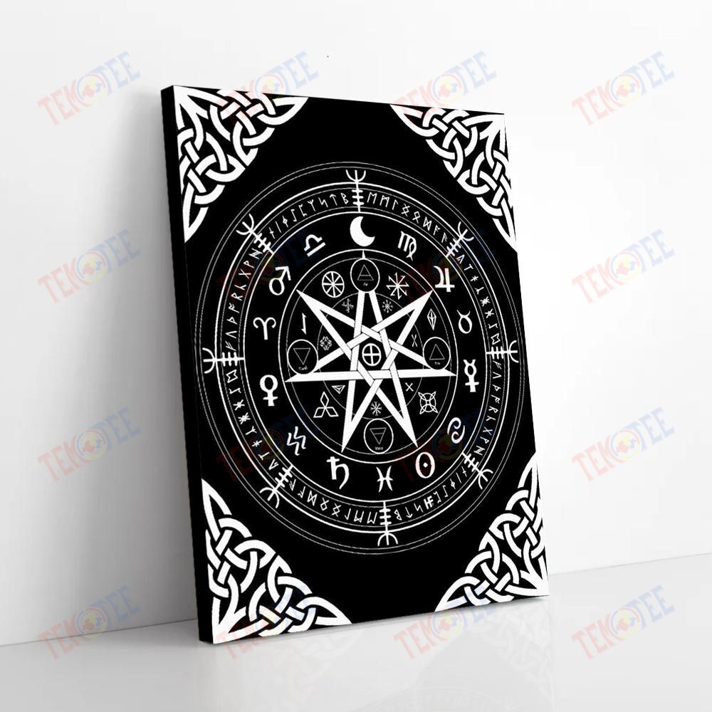 Canvas Art Prints Symbol Of Protection Witch Wicca Wall Art Canvas Beautiful Canvas Home Decoration