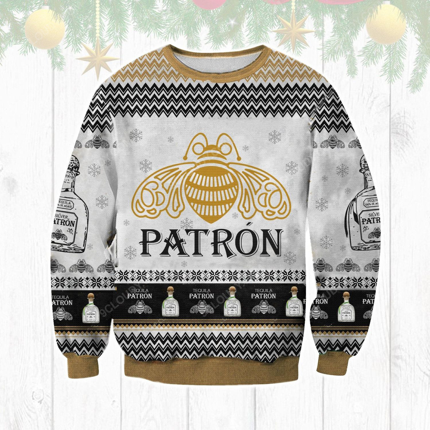 Patron Silver Tequila Ugly Christmas Sweater 2021 Shirt For Women Men Couple Family Funny Cute