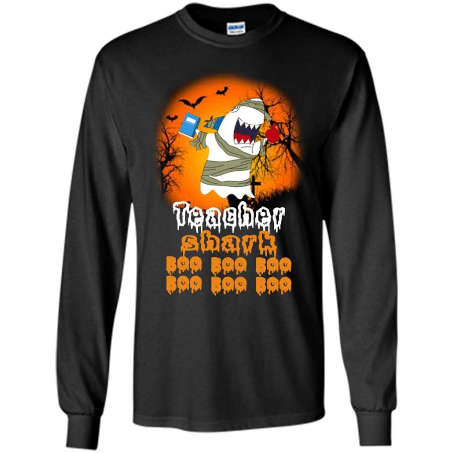 Teacher Shark Boo Boo Boo Boo Boo Boo – Gildan Long Sleeve Shirt