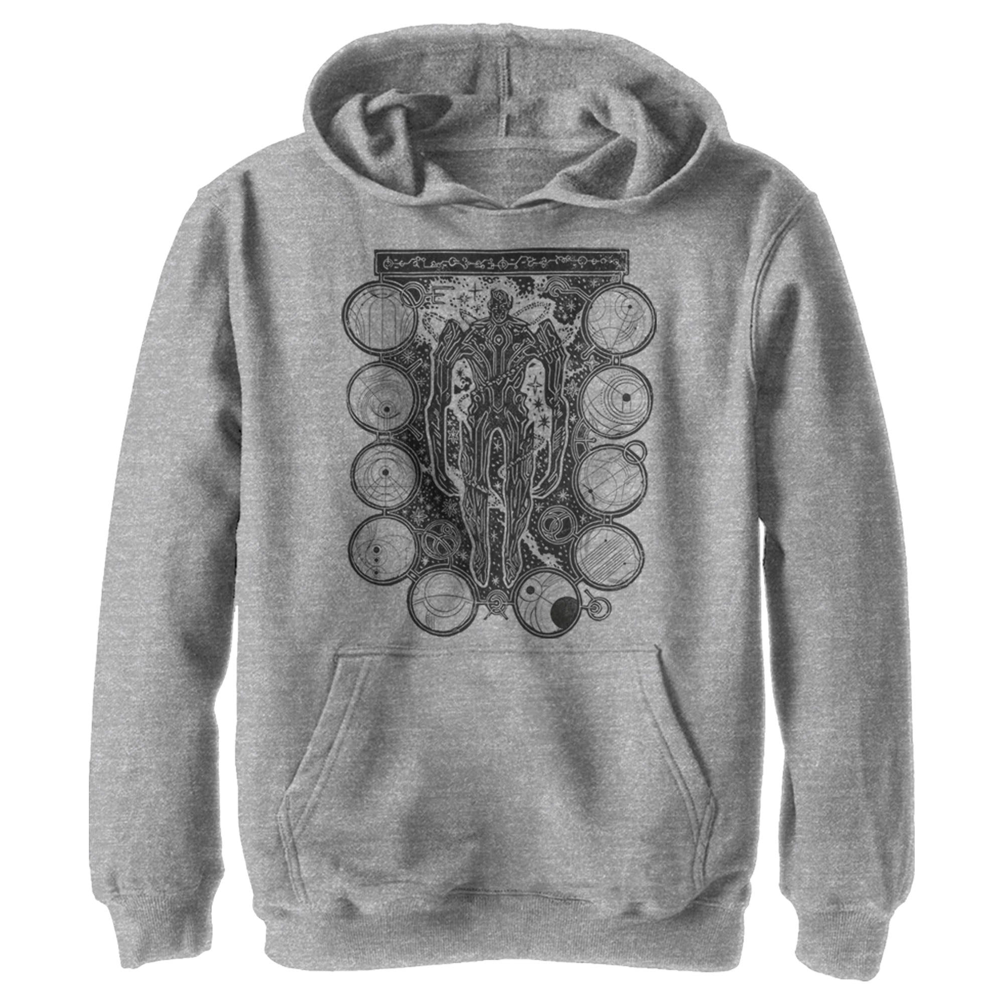 Boy’S Marvel Eternals Kro Wood Stamp Circles Pull Over Hoodie