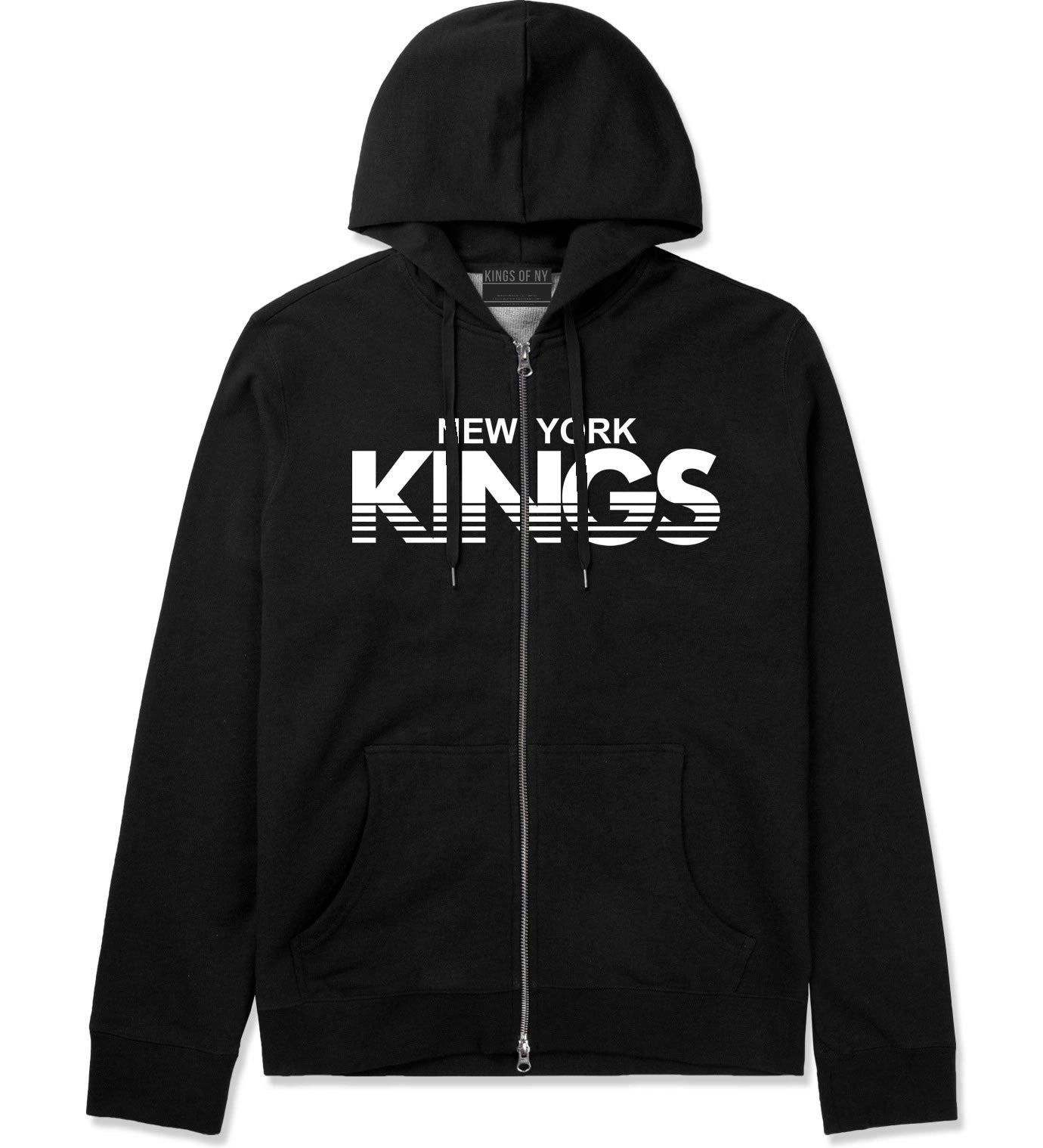 New York Kings Racing Style Zip Up Hoodie Hoody
