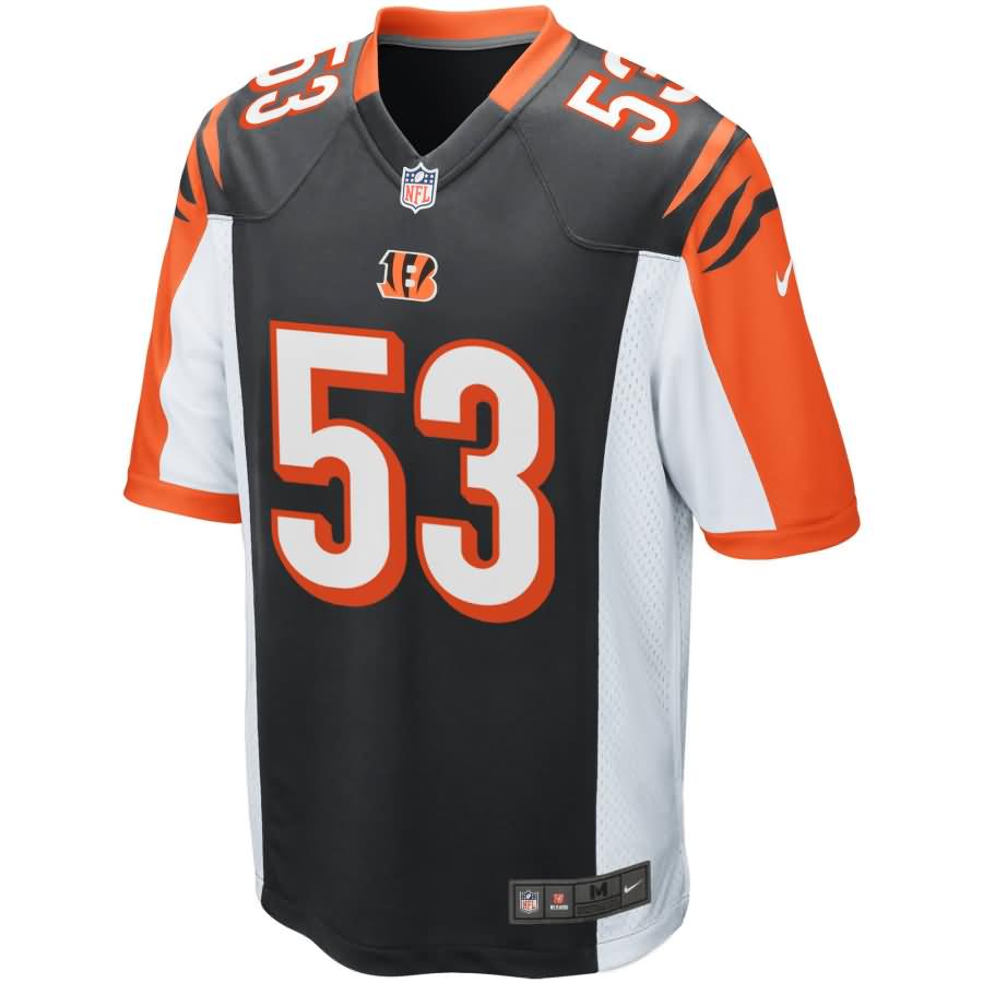 Billy Price Cincinnati Bengals 2018 NFL Draft First Round Pick Game Jersey – Black