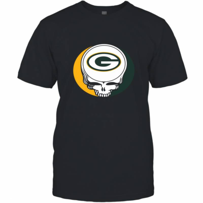 Halloween Skull Funny Football Team Green Bay Packers shirt T-Shirt