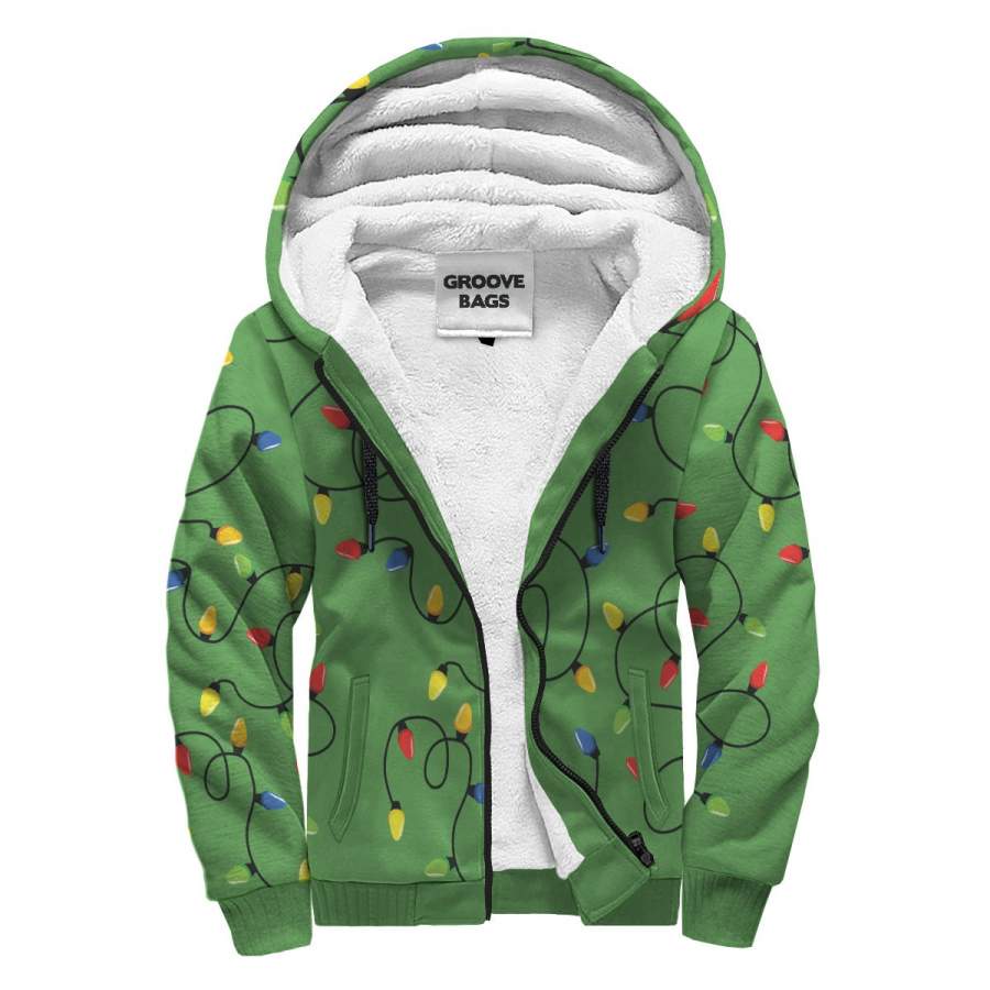 Christmas Lights Sherpa Hoodie