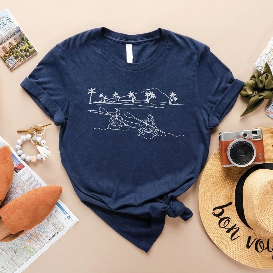 Kayaking Shirt, Gift for Kayaker, Womens Kayak TShirt, Paddle Adventure Tee, Hawaii Water Sports T Shirt, Sup Canoeing Canoe Outdoor Sports