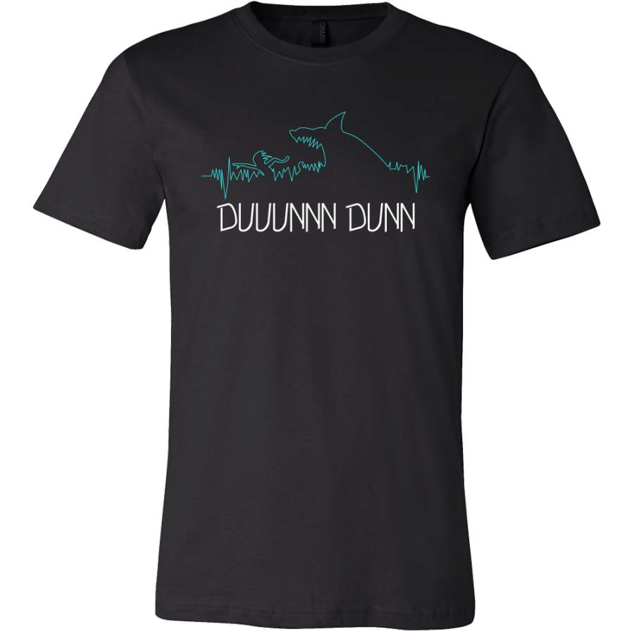 Cool Heartbeat Duunn Dunn Shark Lover Novelty Shirt