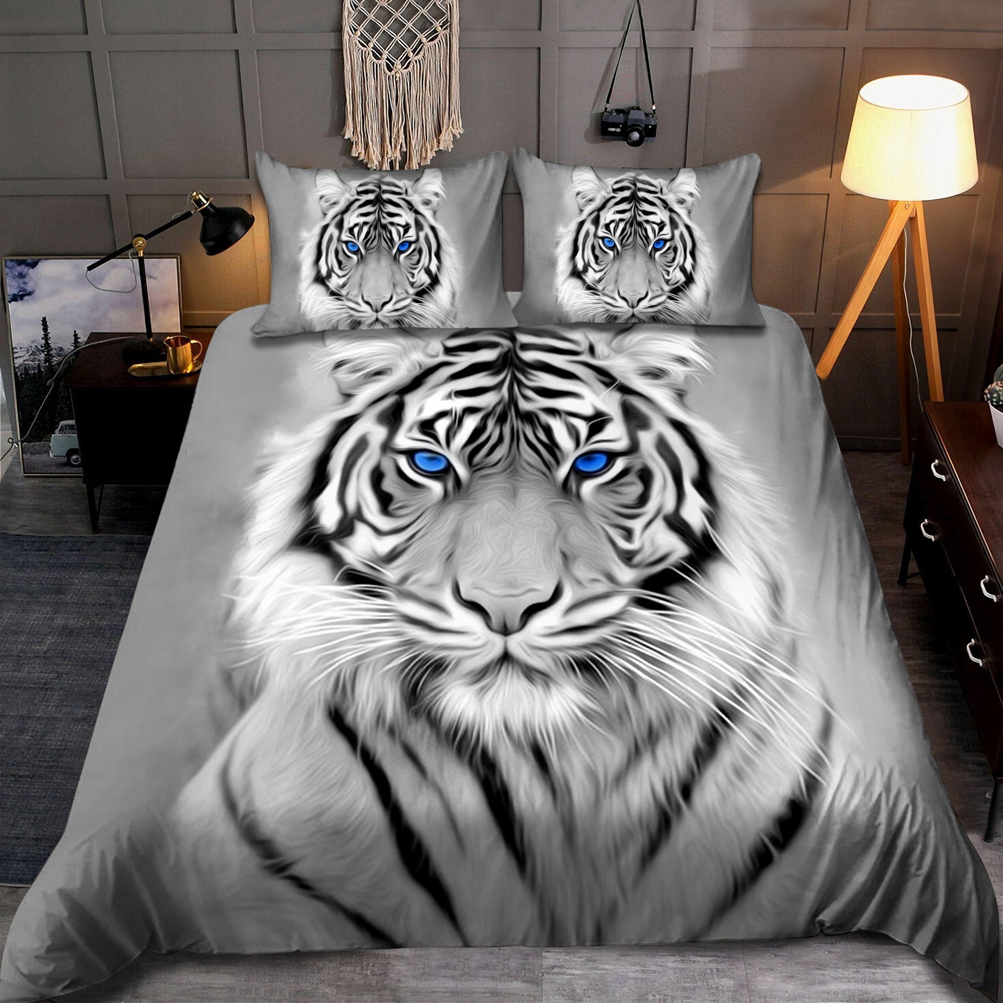 Tmarc Tee White Tiger Bedding Set Dqb08172003