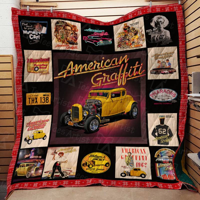 American Graffiti Quilt Blanket 01753