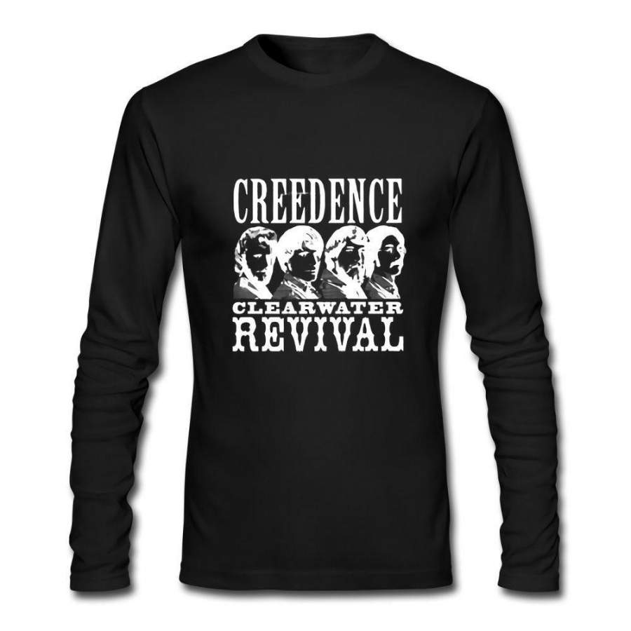 Creedence Clearwater Revival 60S 70S Rock Long Sleeve Black Men’S T-Shirt