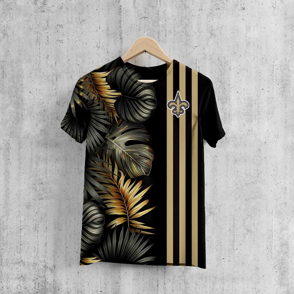 New Orleans Saints Summer Stripe T-Shirt