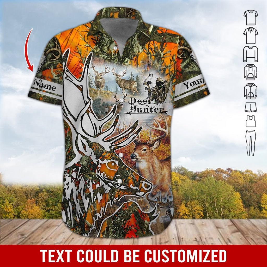 Love Hunting Custom Name Hawaii Shirt For Men Women Ha49593