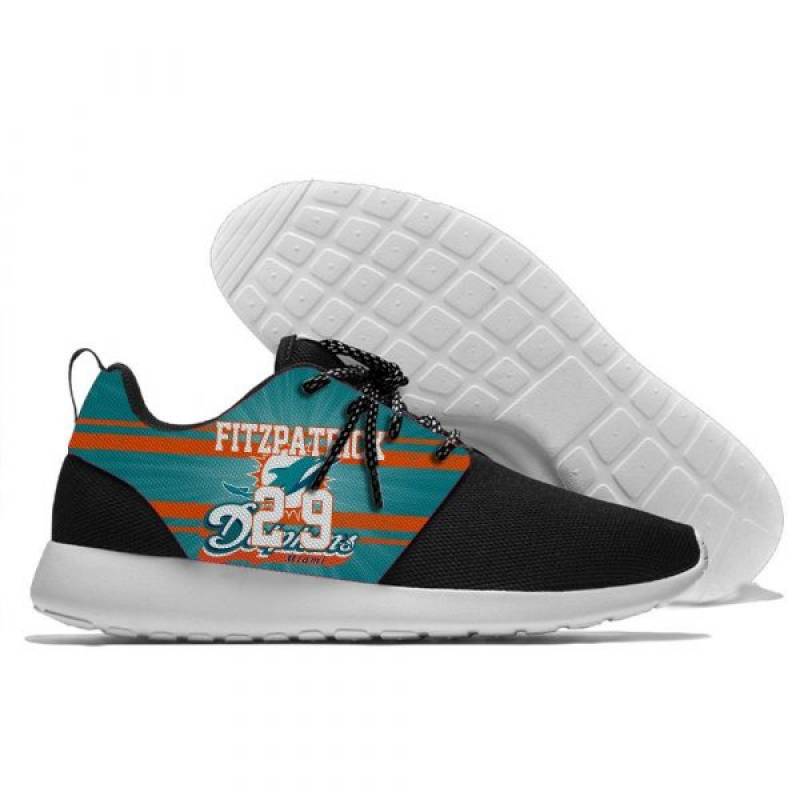 Minkah Fitzpatrick 29 – Mens And Womens Miami Dolphins Lightweight Sneakers, Dolphins Running Shoes