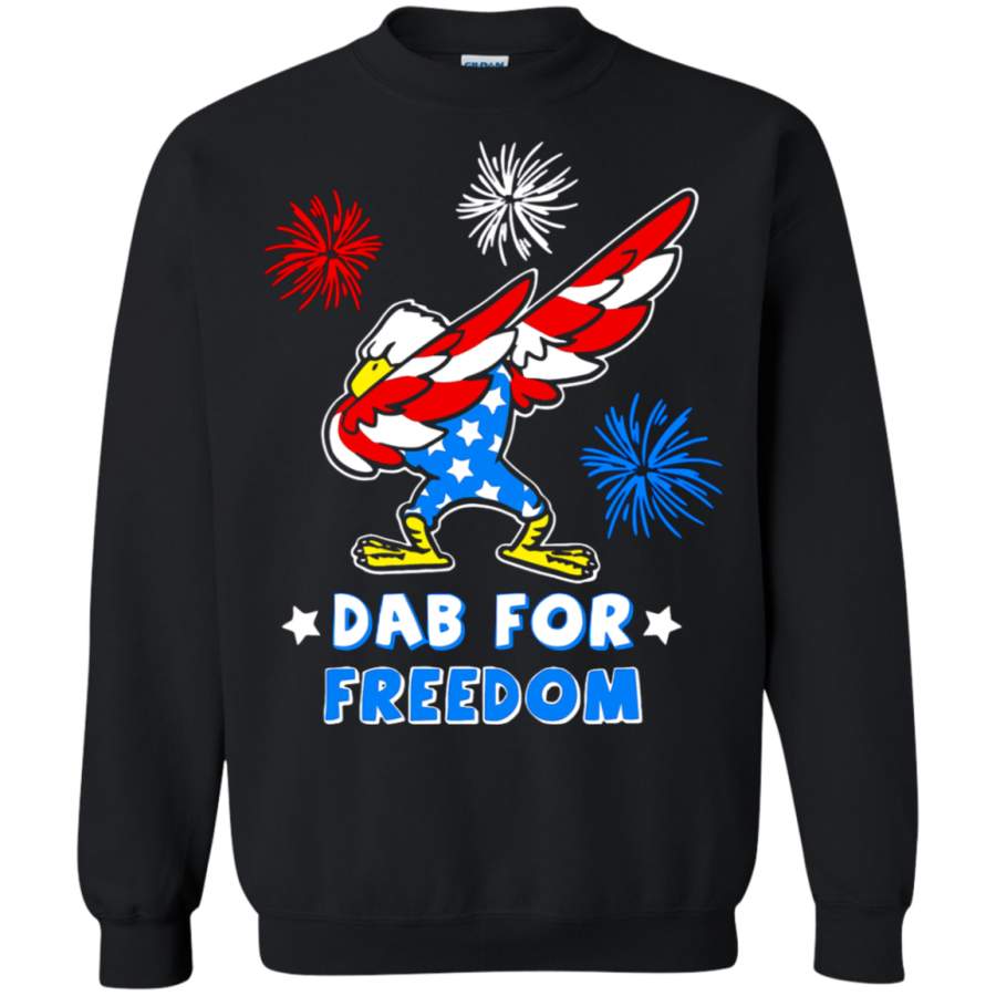 AGR Bald Eagle American Dab For Freedom 4th Of July Sweatshirt