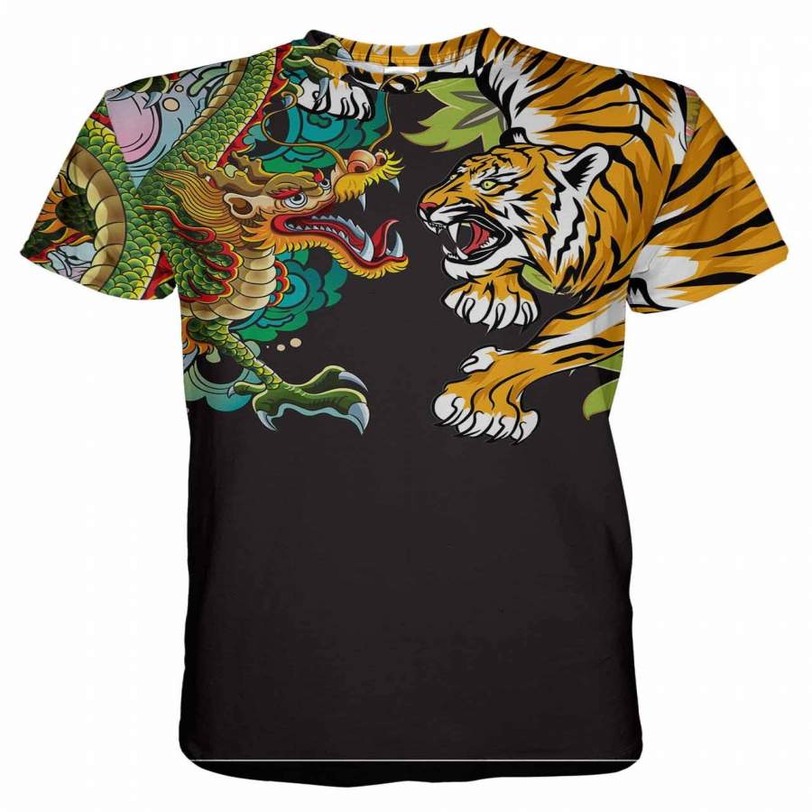 Tiger vs Dragon T-shirt