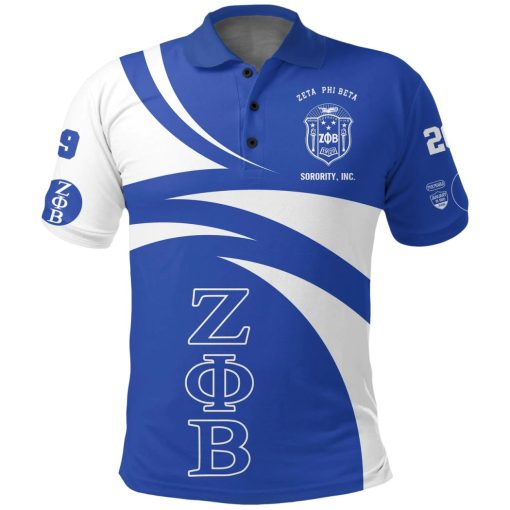 Zeta Phi Beta Sorority Special 3D Polo Shirt