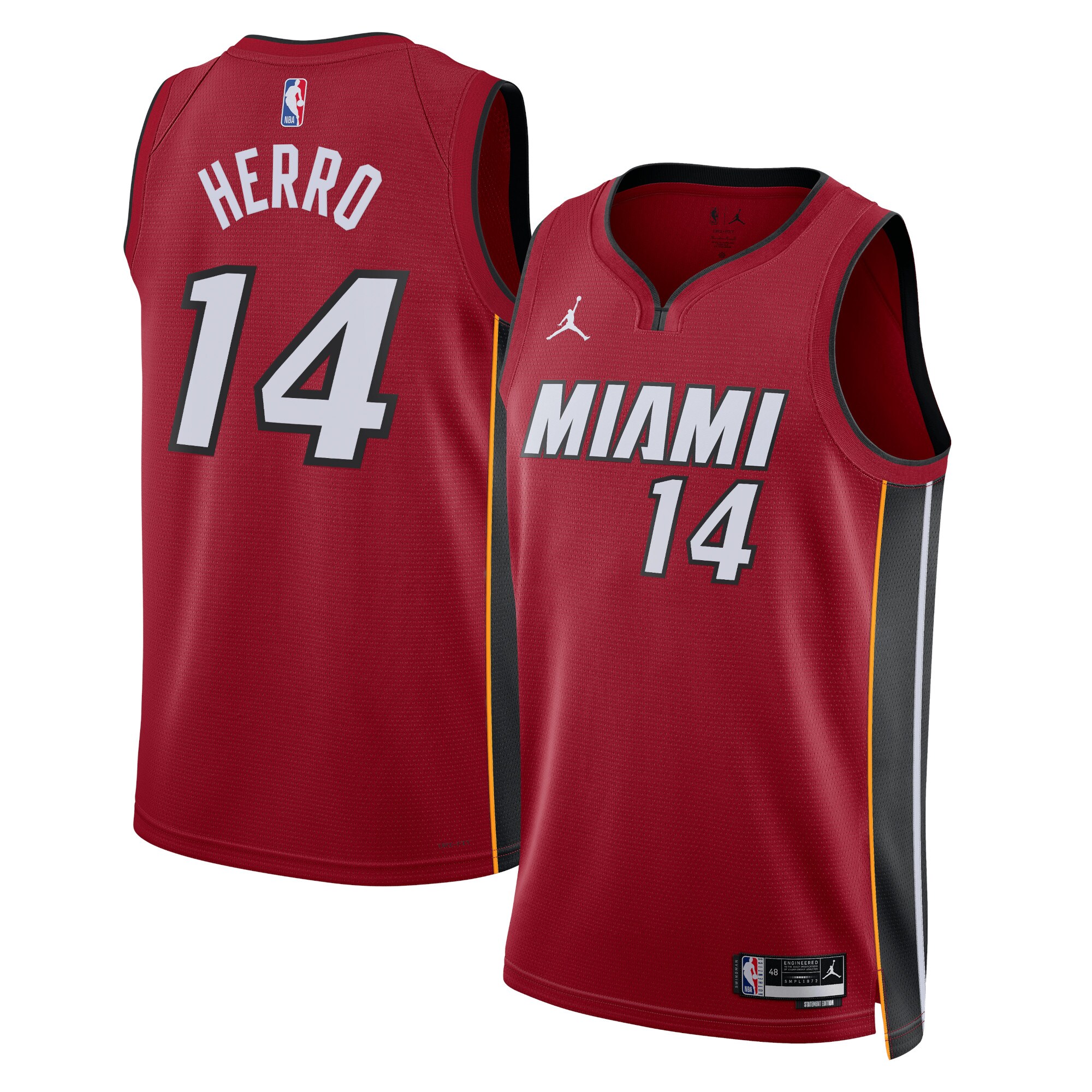 Miami Heat Jordan Statement Edition Swingman Jersey – Red – Tyler Herro – Unisex