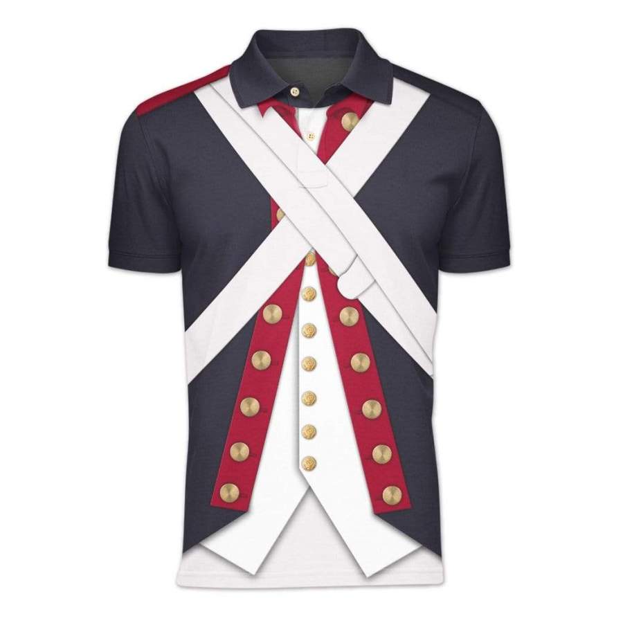 Gearhuman 3D Custom Polo T-Shirts Cosplay Continental Army