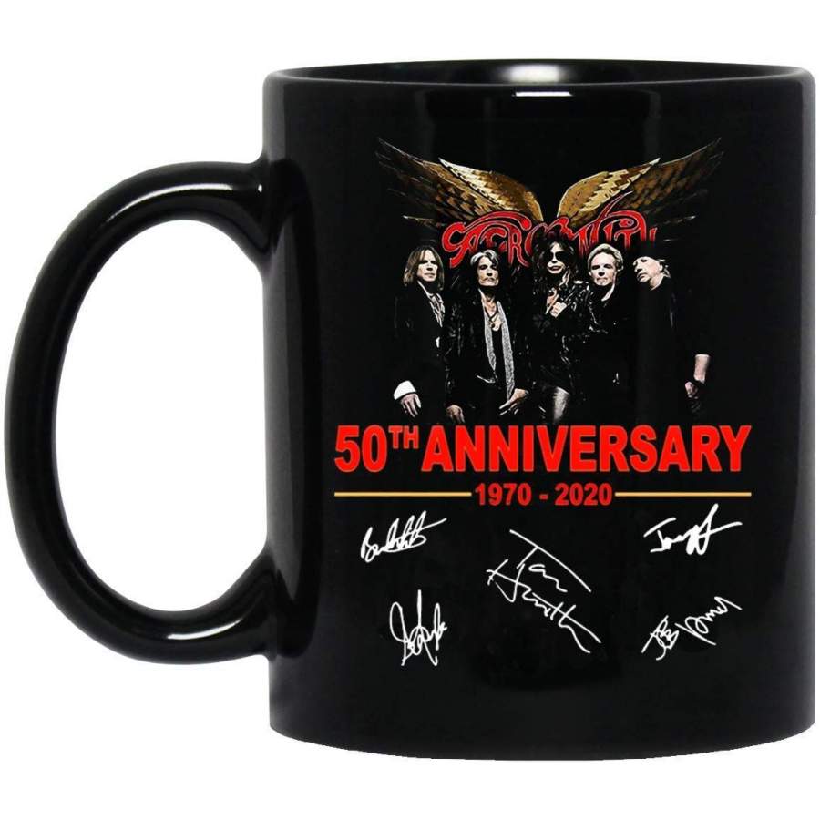 Aerosmith 50th Anniversary Signature Coffee Mug Tea Cup